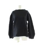 ニット セーター ウール 2 黒 ブラック ラメ入り クルーネック 長袖 トップス /PP ■GY60