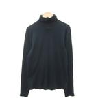 マックスマーラ MAX MARA カットソー ウール シルク混 L 紺 無地 タートルネック 長袖 /SY64 ■GY60