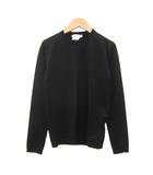 マックスマーラ MAX MARA 白タグ ニット カットソー 黒 無地 クルーネック 長袖 /SY65 ■GY60