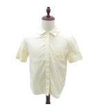 バーバリーズ Burberrys カジュアルシャツ 11R イエロー 半袖 刺繍 FEA85-208 /SY57 ■GY60