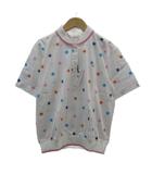 ジバンシィ GIVENCHY ポロシャツ L 白 スター柄 星柄 半袖 ポロカラー GGL12249 /SY61 ■GY60