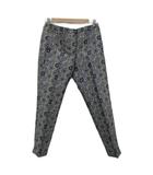 Sマックスマーラ 'S Max Mara テーパードパンツ アンクル丈 40 グレー 幾何学模様 /SM46 ■GY60