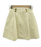 クロエ CHLOE フレアスカート 38 ベージュ ミニ丈 /HO32 ■GY60