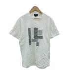 Tシャツ カットソー M 白 ホワイト ラウンドネック 半袖 /YS22 ■GY60