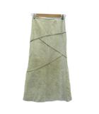 オットー OTTO スエードスカート フレアスカート 7 ベージュ ロング丈 /HO16 ■GY60