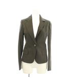 テーラードジャケット 上着 0 グレー ストライプ柄  長袖 /LP ■GY63