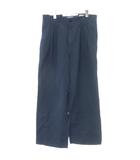 イエナ IENA パンツ 38 青 ツータック ベルトループ ワイドシルエット /DU ■GY60