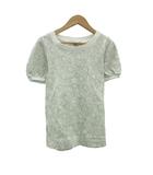 カオン Kaon カットソー S ベージュ レース柄 ラウンドネック 半袖 /SY71 ■GY58