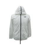 プーマ PUMA スポーツウエア ジャケット パーカー ミドル丈 XL 白 無地 ジップアップ /SY65 ■GY58