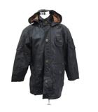 レザーコート ロング丈 2WAY LL 黒 ブラック フード付き /SM18 ■GY58