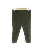 ミラショーン mila schon パンツ 44 緑 グリーン 無地 クロップド丈 サブリナ センタープレス /AH5 ■ECC001