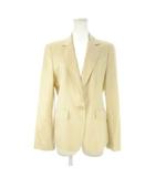 ミラショーン mila schon ジャケット 上着 44 バニラ ストライプ柄 ノッチドラペル 長袖 /CK7 ■ECC001