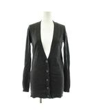 ニットカーディガン ウール P ダークグレー Vネック 長袖 /KU ■GY60