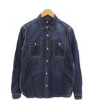 アーバンリサーチ URBAN RESEARCH デニム シャツ 長袖 38 インディゴ /BM ■GY60