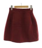 スナイデル SNIDEL フレアスカート ひざ丈 0 バーガンディ /XZ ■GY60