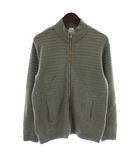 タケオキクチ TAKEO KIKUCHI カーディガン ニット 長袖 ハイネック ジップアップ 2 グレー /XZ ■GY60