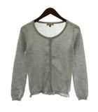 プロポーション ボディドレッシング PROPORTION BODY DRESSING カーディガン ニット ウール 長袖 クルーネック 2 グレー /XZ ■GY60