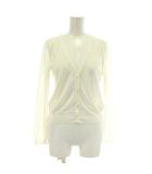 ストロベリーフィールズ STRAWBERRY-FIELDS カーディガン 長袖 Vネック 白 ホワイト /XZ ■GY60