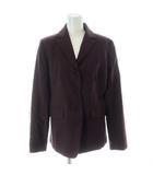 コムサ COMME CA テーラードジャケット 上着 ウール 11 バーガンディ 無地 長袖 /GG ■GY60