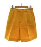 ノーブル NOBLE ショートパンツ ハーフパンツ ウール混 ジップフライ 34 黄色 イエロー /XZ ■GY60