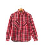 リーバイス Levi's チェックシャツ 長袖 S レッド ホワイト ボルドー /DO ■ECB001