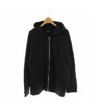 コムサイズム COMME CA ISM ジップアップパーカー 長袖 ブラック グレージュ /DO ■ECB001
