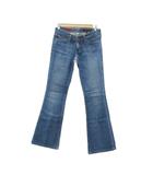 エージー AG the Club デニムパンツ ジーンズ フレアパンツ ブーツカット ロング丈 25 ブルー ウォッシュ加工 /SY22 ■ECB001