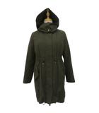 セブンアイディコンセプト 7-IDconcept モッズコート ロング丈 2点セット 2WAY 38 カーキ フード付き ドロスト ミリタリー インナージャケット付き /SM90 ■ECB001