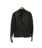 シンプリシテェ Simplicite ライダースジャケット レザージャケット 豚革 38 黒 /CX ■ECB001