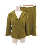 シビラ SYBILLA セットアップ スーツ ジャケット スカート ロング M カーキ /FF ■ECB001