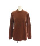 ポイ バイ クリッツィア Poi by KRIZIA ニット セーター ヴィンテージ 長袖 M 茶色 ブラウン 総柄 /YM ■ECB001