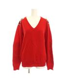 ポールスミス PAUL SMITH PS ニット セーター ウール M 赤 レッド Vネック 長袖 /YM ■ECB001