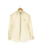 ラルフローレン RALPH LAUREN POLO SPORT シャツ ストライプ 9 オフホワイト ブラウン /DF ■ECB001