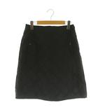 ルーニィ LOUNIE キルティングスカート 台形 膝丈 38 ブラック /MY ■OS ■ECB001