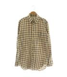アーバンリサーチ ドアーズ URBAN RESEARCH DOORS ボタンダウンシャツ 長袖 チェック 39 ベージュ /MY ■OS ■ECB001