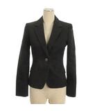 インディヴィ INDIVI テーラードジャケット ブラック 36 ■ECD001