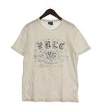 ポロ バイ ラルフローレン Polo by Ralph Lauren Tシャツ カットソー 半袖 プリント ホワイト S ■ECD001