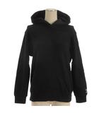 スウェット パーカー 裏起毛 ブラック XS ■ECD001