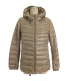 ユニクロ UNIQLO ダウン ジャケット フーディ ベージュ M ■ECD001