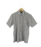 バーバリーゴルフ BURBERRY GOLF シャツ ゴルフ LL グレー 半袖 レギュラーカラー ストライプ柄 /AO20 ■ECD001