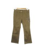 イタリヤ 伊太利屋 GK パンツ 11 茶 ブラウン ラメ プリント ステッチ ブーツカット /MN37 ■ECD001