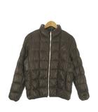 ユニクロ UNIQLO PREMIUM DOWN JACKET ダウンジャケット L 茶 ブラウン スタンドカラー /AO6 ■ECD001
