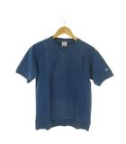 チャンピオン CHAMPION × フリークスストア FREAKS STORE 半袖Tシャツ S 青 ブルー インディゴ クルーネック ロゴ /AO14 ■ECD001
