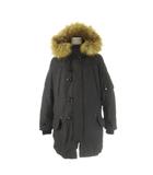 マウジー MOUSSY モッズコート フーディ ファー付き ファーライナー ミリタリー 1 黒 ブラック /CK8 ■ECD001