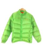 コロンビア Columbia ダウンジャケット アウトドア スタンドカラー ロゴ L 黄緑 イエローグリーン /CK4 ■ECD001