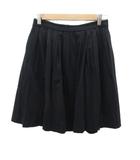 ポールスミス ブラック Paul Smith BLACK フレアスカート ひざ丈 40 黒 ブラック /SM18 ■ECD001