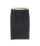 タイトスカート ミモレ ロング スリットファスナー 42 紺 ネイビー /CK62 ■ECD001