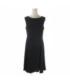 23区 オンワード樫山 Applaudir ワンピース 40 紺 ネイビー ラウンドネック ノースリーブ 無地 /AO13 ■ECD001