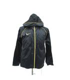 ナイキ NIKE スポーツウエア ジャケット ミドル丈 L ナイロン 黒 ブラック フード付き /SM32 ■ECD001