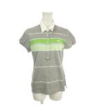 バーバリーゴルフ BURBERRY GOLF ポロシャツ 半袖 ゴルフ L グレー ロゴ ライン /MN27 ■ECD001